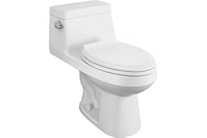 American Standard 2961A104SC.020 Colony Right Height Elongated One-Piece Toilet with Seat, White