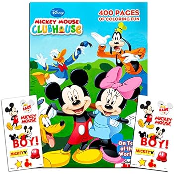 Amazon.com: Disney Mickey Mouse Coloring Book Super Set with Stickers