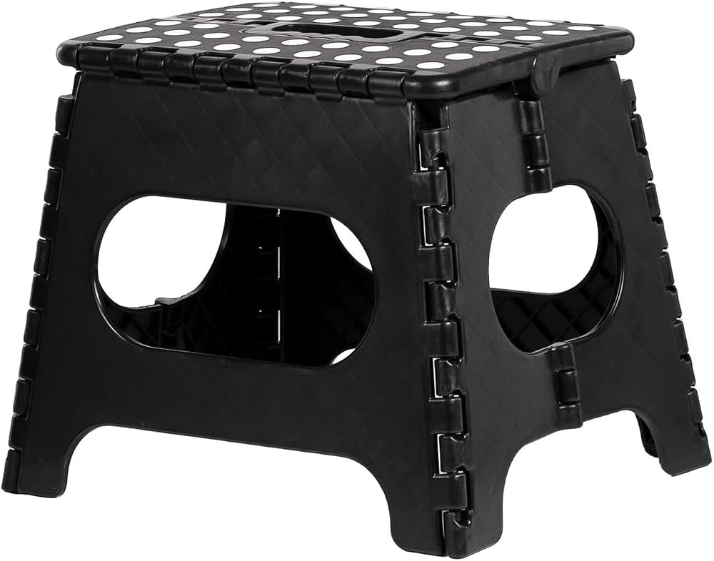 iTrend 11 Inch Folding Step Stool Heavy Duty Lightweight Anti-Skid