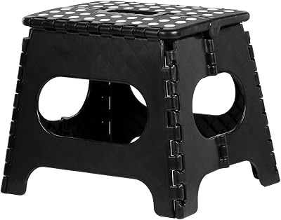 iTrend 11 Inch Folding Step Stool Heavy Duty Lightweight Anti-Skid