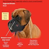 Mikki Dog Nylon Muzzle Size 8 Black Breathing Comfort Adjustable Quick Fit view 6
