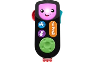 Fisher-Price Baby & Toddler Toy Laugh & Learn Remote, Pretend Streaming TV Control Musical Learning Activity for Infants Ages 6+ Months