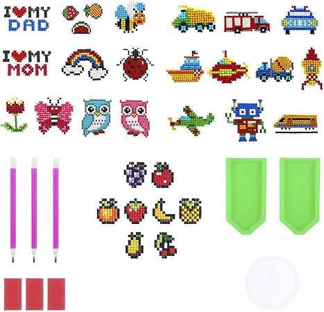 Amazon Neilden ダイヤモンド絵画キット キッズ用 ダイヤモンドアートキット ダイヤモンドステッカー 刺しゅうキット 通販