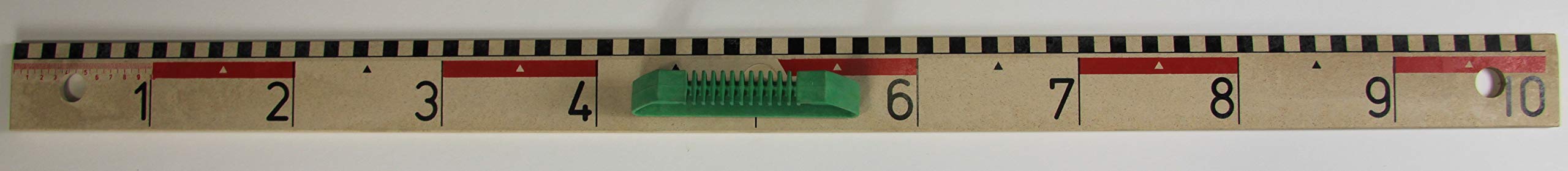 WISSNER active learning RE-Wood Ruler 100 cm with Decimetre Printing