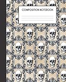 Composition Notebook: Vintage Gothic Grunge Skull College Ruled Notebook Lined School Journal