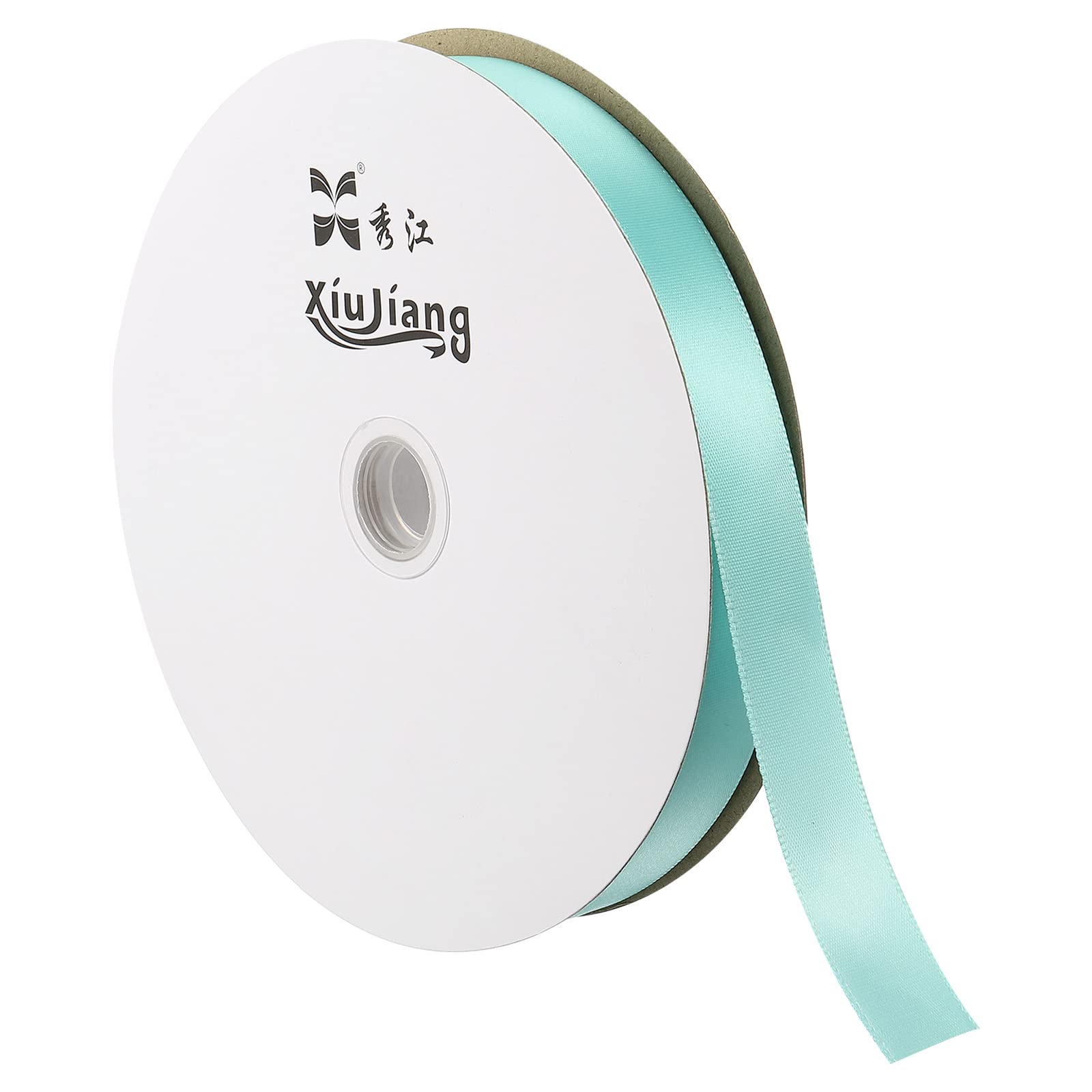 PATIKIL 0.79 Inch Wide 100 Yards Satin Ribbon, Solid Crafts Roll for Party Home DIY Wrapping Decoration Lake Blue