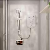 Triton Zante 4 9.5kW Electric Shower Slimline 3 Spray Pattern Rub Clean Head view 2