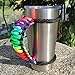 MOCE Handmade Paracord Handle for 20 oz. Tumbler, Colorful/Black