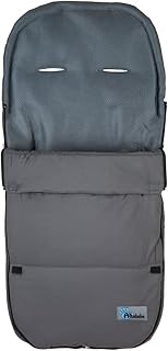 Altabebe AL2400M-11 Sommerfußsack, Microfaser mit 3D Abstandsgewebe, dunkelgrau