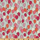 Michael Miller Children at Play Balloon Aqua Fabric By The Yard