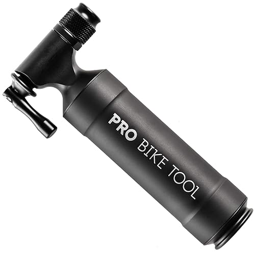 Pro Bike Tool CO2 Inflator with Cartridge Storage Canister Quick
