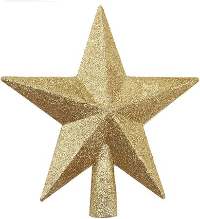 Stella Di Natale Plastica.Linerow Decorazioni Natalizie Alberi Di Natale Artificiali Stella Stella Di Natale Stella Luminosa A Cinque Punte In Polvere Stella A Cinque Punte In Plastica 20cmgold Amazon It Casa E Cucina
