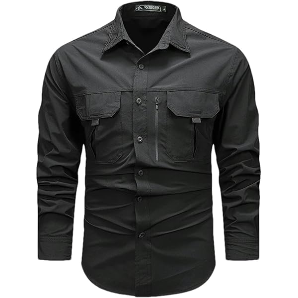 ADDICT military cargo shirt カーキ　XL Amazon.com: Generic Retro Male Cargo Shirt Jacket Khaki