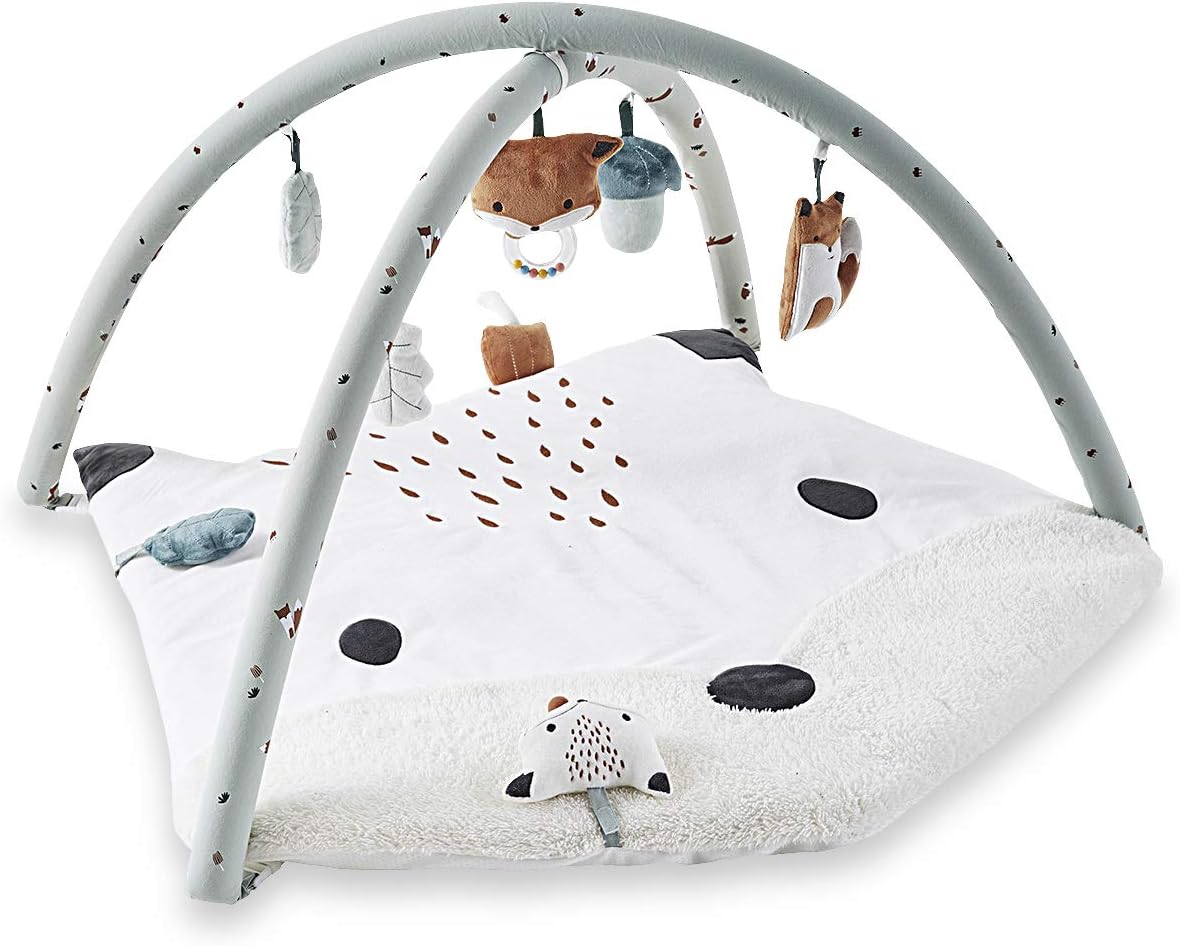 80 X 73 X 50 Cm Fanny Et Oscar Nattou Tapis Deveil Avec Arche De Jeu Orange Beige Blanc Bebe Puericulture Tapis De Jeux Et D Eveil