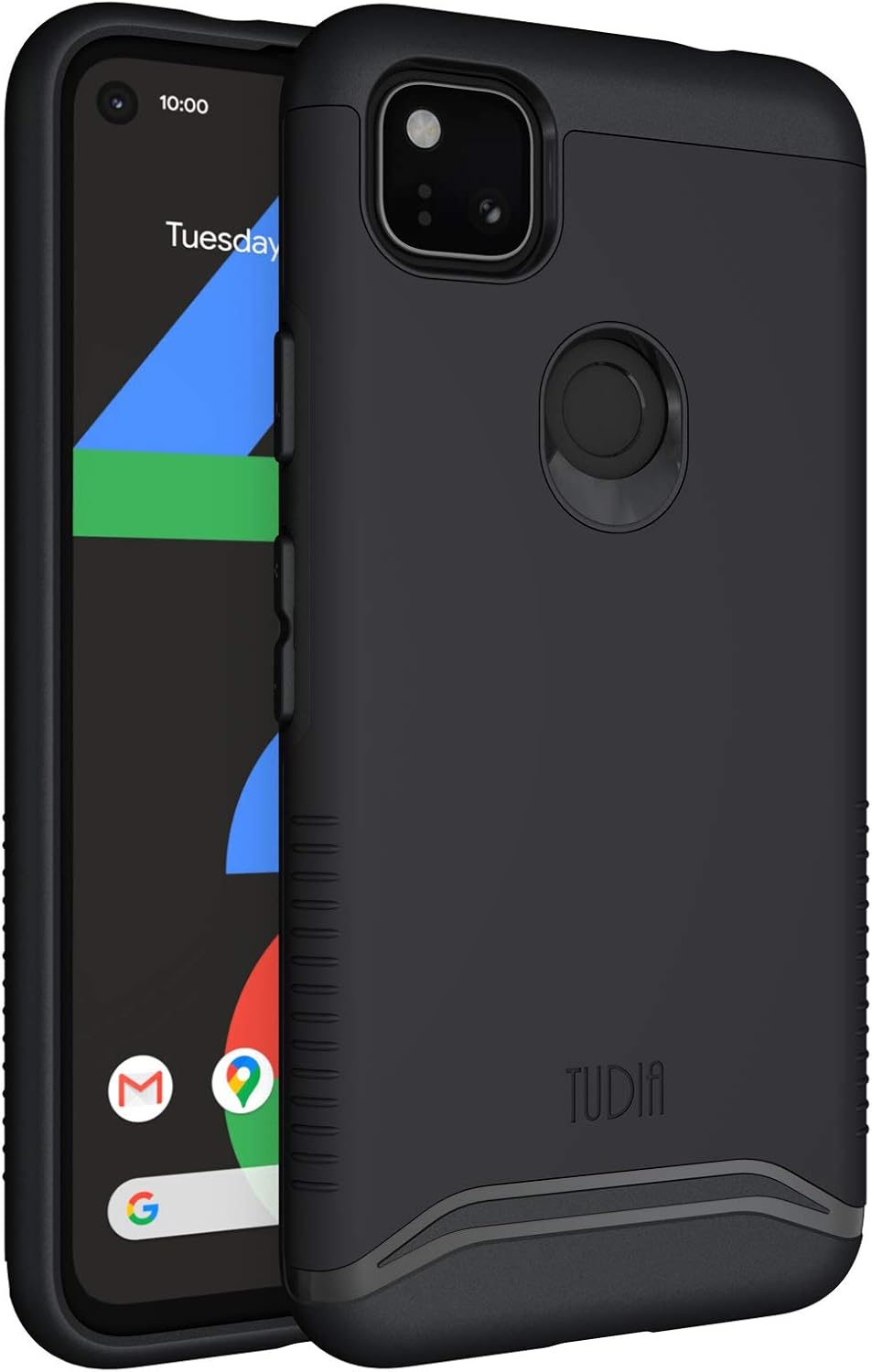TUDIA DualShield Custodia Per Google Pixel 5a 5G - Protezione Antiurto Militare, Doppio Strato, Colore Oro Rosa, Morbida E Sottile