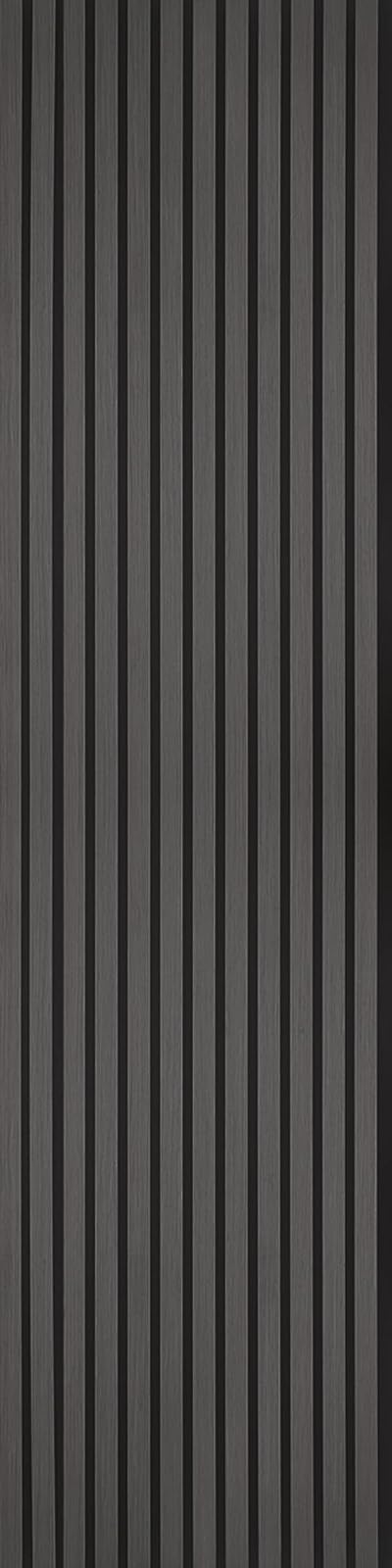 Fuse Acoustic Charcoal Oak Wooden Wall Panel 2400x600 mm MDF Slats 35x12mm