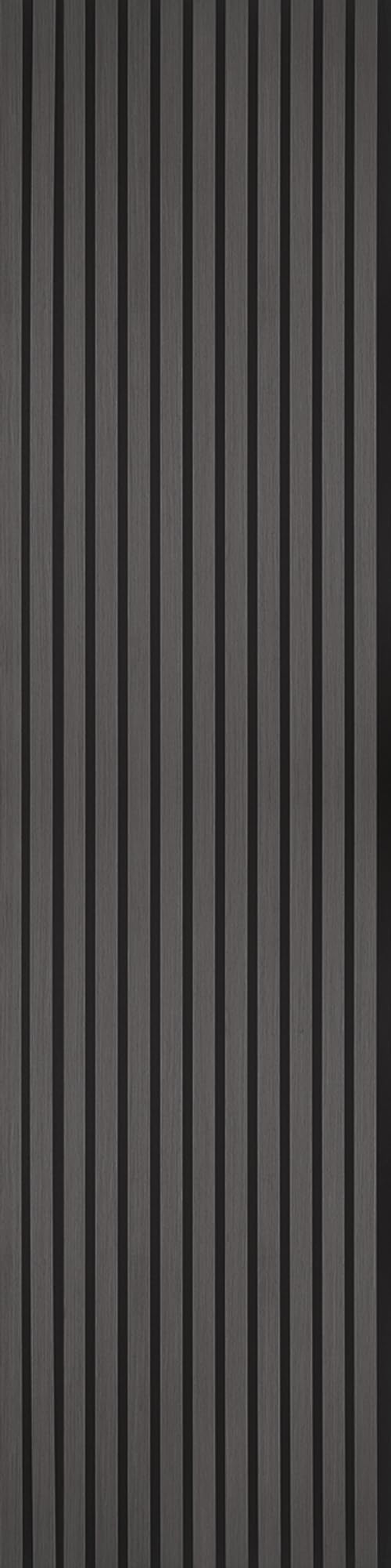 Fuse Acoustic Charcoal Oak Wooden Wall Panel 2400x600 mm MDF Slats 35x12mm