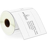 BETCKEY - 4" x 4" (102 mm x 102 mm) Shipping & Large Square Labels Compatible with Zebra & Rollo Label Printer,Premium Adhesive & Perforated [1 Rolls, 350 Labels]
