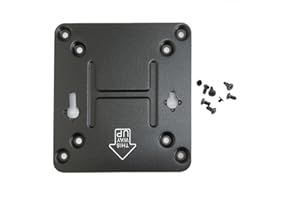 HSSDTECH Intel NUC VESA Adapter Mount Bracket with 8pcs Screws to Attach NUC Mini PC Computer to The Back of a Monitor Mounti