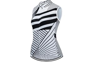 SUDUSUDO Women's Cycling Jersey Set Sleeveless Bike Shirts Cycling Vest Shorts Bicycle Clothing Short with Gel Padded