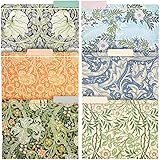 12 Pack William Morris Floral File Holders with 1/3