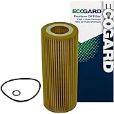 ECOGARD X5909 Cartridge Engine Oil Filter for Conventional Oil - Premium Replacement | Fits 2009-2013 BMW X5 3.0L; 2009-2011 335d 3.0L