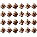 Hotop 24 Pieces Mini Hair Clips Plastic Hair Claws Pins Clamps for Girls and Women (Brown)