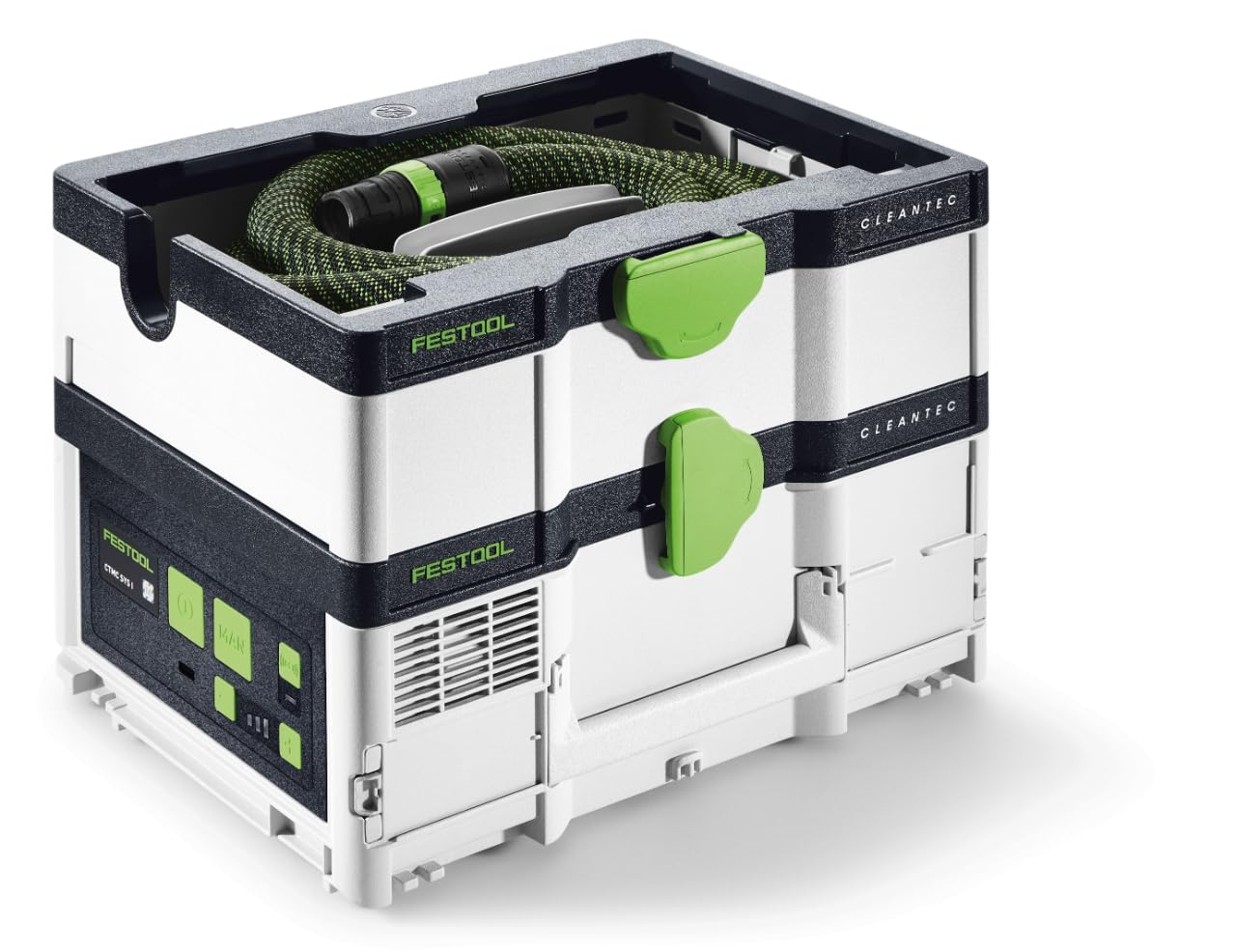 Festool Akku-Absaugmobil CTLC SYS I-Basic – Kabelloser Sauger, 2x18 V, 2400 l/min, Staubklasse L, Bluetooth-Fernbedienung