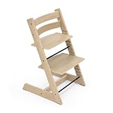 Tripp Trapp Chair from Stokke, Oak Natural - Adjustable, Convertible Chair for Toddlers, Children & Adults - Comfortable & Ergonomic - Made with Oak Wood