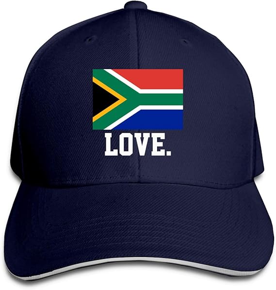 South Africa Flag Men Cotton Classic Baseball Cap Adjustable Size Navy