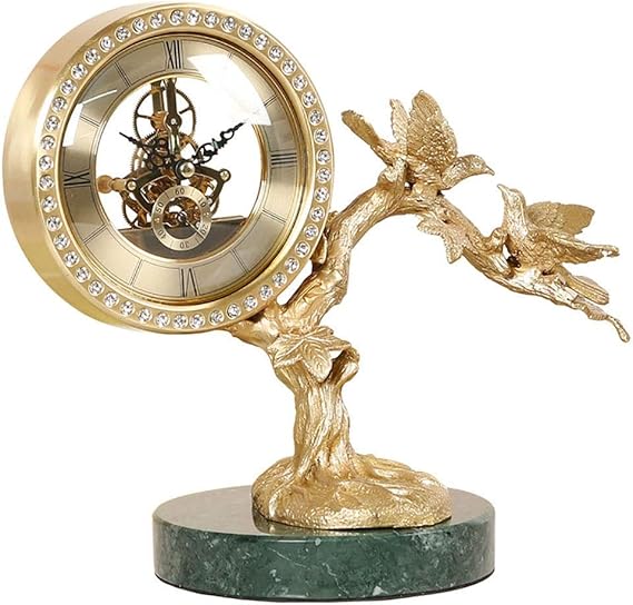 Gpzj Reloj de Chimenea para Chimenea, Sala de Estar, Escritorio