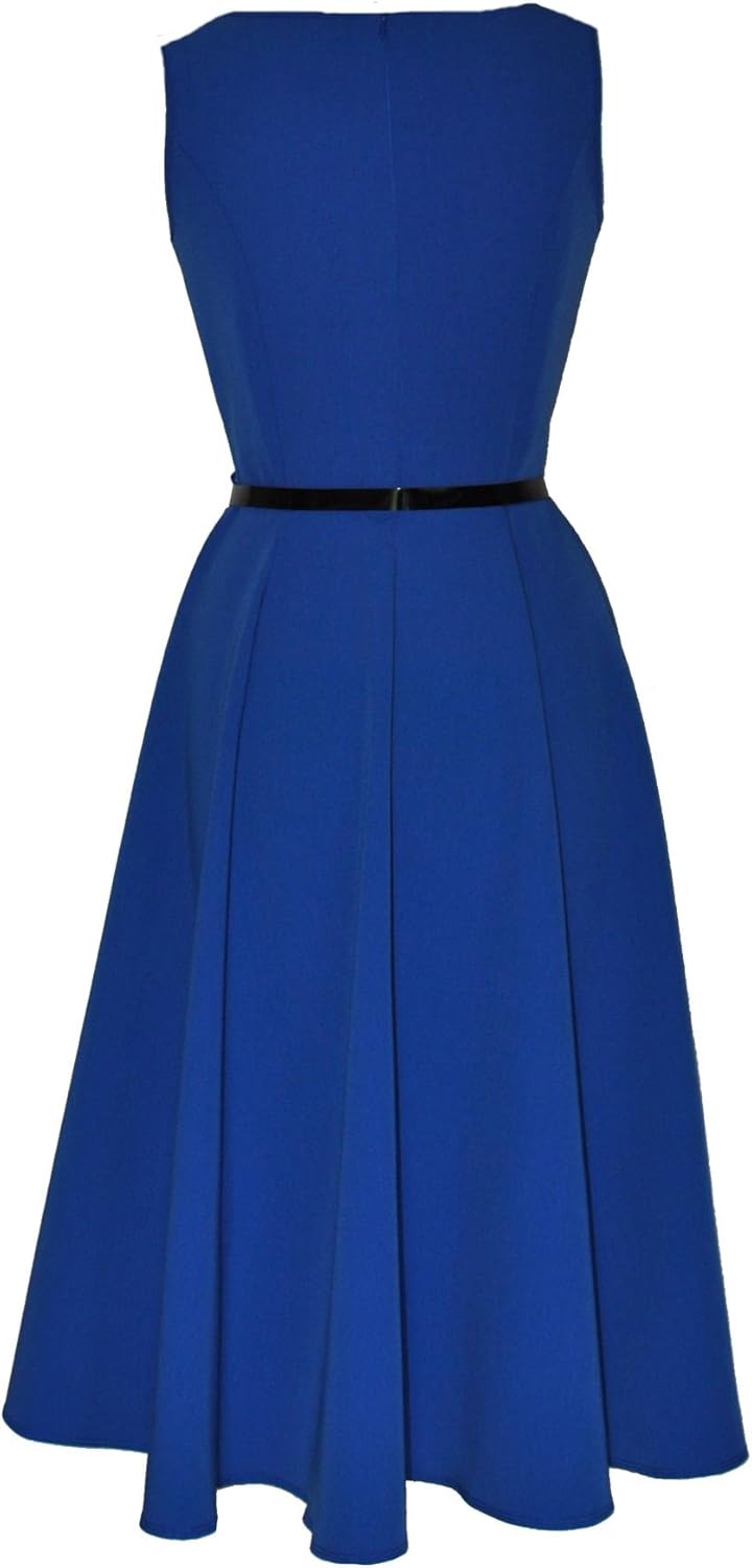 cobalt blue swing dress