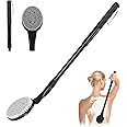 Gobiteli Back Scrubber for Shower,25" Long Handle Shower Brush for Body Exfoliator and Deep Clean,Back Scrubber for Shower fo