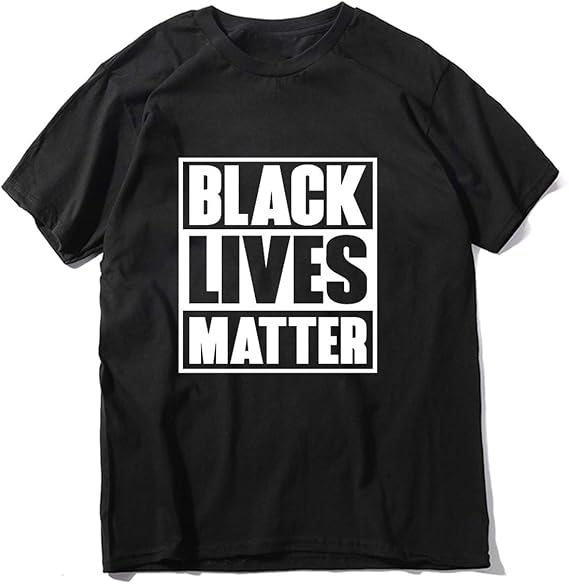Black Lives Matter BLM Men's TShirt BLM History Civil Rights ONeck