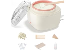 AUZEAL Eyebrow Waxing Kit for Women, Face Lip Nose Wax Hair Removal, 26 Eyebrow Waxing Sticks, 100g Wax Beads, USB Fast Heat, Smart Constant Temp, Mini Travel or Home Use