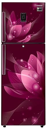 Samsung 324 L 3 Star Inverter Frost-Free Double-Door Refrigerator (RT34M5438R8/HL, Saffron Red)