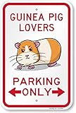 SmartSign Guinea Pig Lovers Parking Only Funny