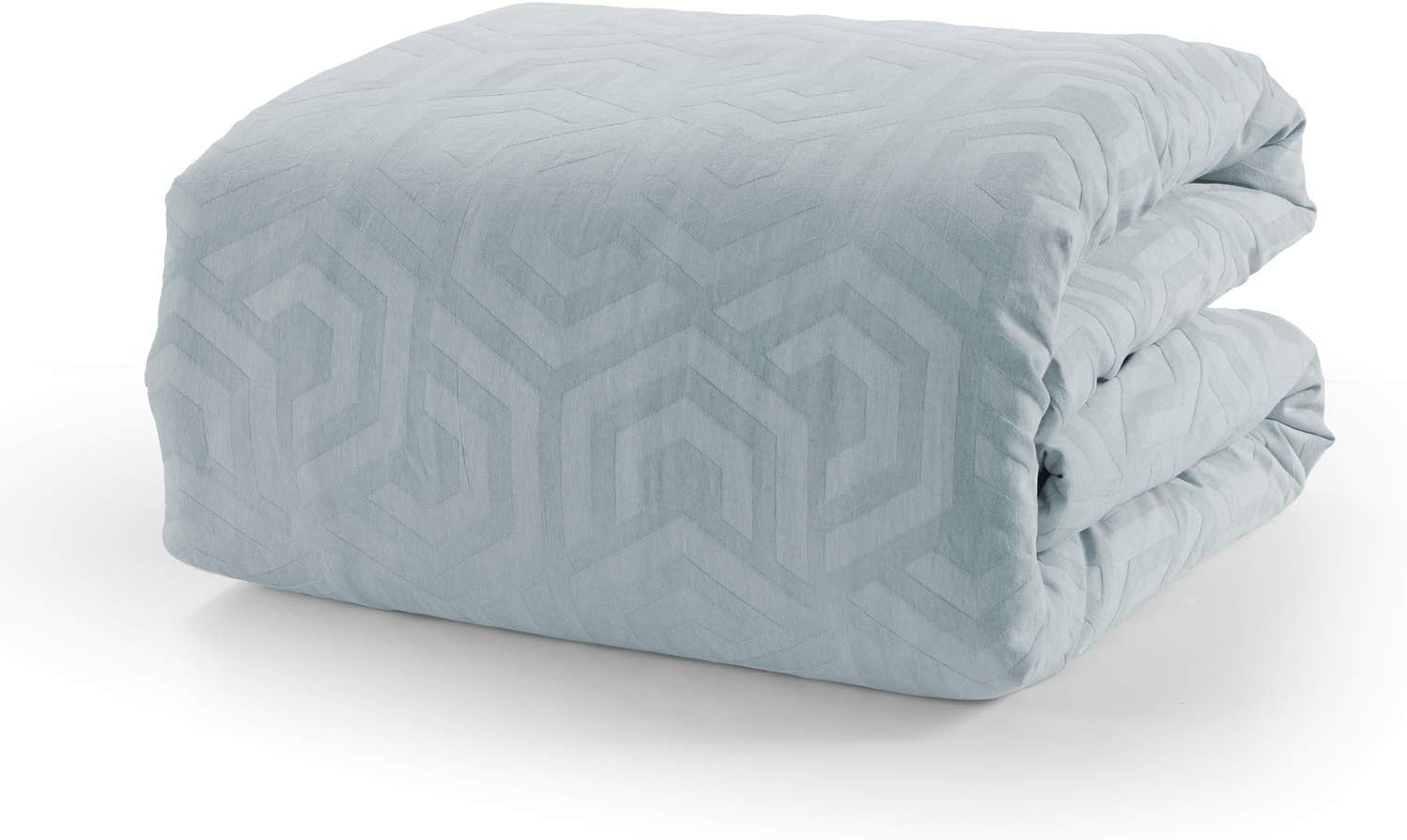Donna Sharp King Bedding Set - 3 Piece - Seville Soft Blue Contemporary Comforter Set with King Comforter and Two King Shams - Machine Washable: Home & Kitchen
