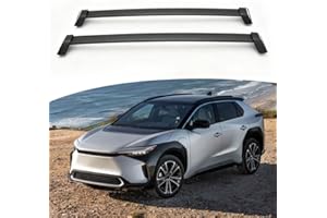 2PCS Aluminum Roof Rail Rack Crossbars Fits for Toyota BZ4X BZ 2023 2024 2025 2026 Rooftop Luggage Cargo Bars Luggage Carrier