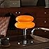 Glivpny Mushroom Table Lamp, Mid Century Modern Decor Lamp(Orange) | Cool Desk Lamps for Bedroom,Vintage Dimmable Bedside Sma
