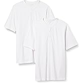 Amazon Essentials Short Sleeve Henley Shirt for Men - Regular-Fit Pique (Available in Big & Tall), Pack of 2