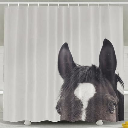 Amazon Com Horse Shower Curtain Waterproof Polyester Shower