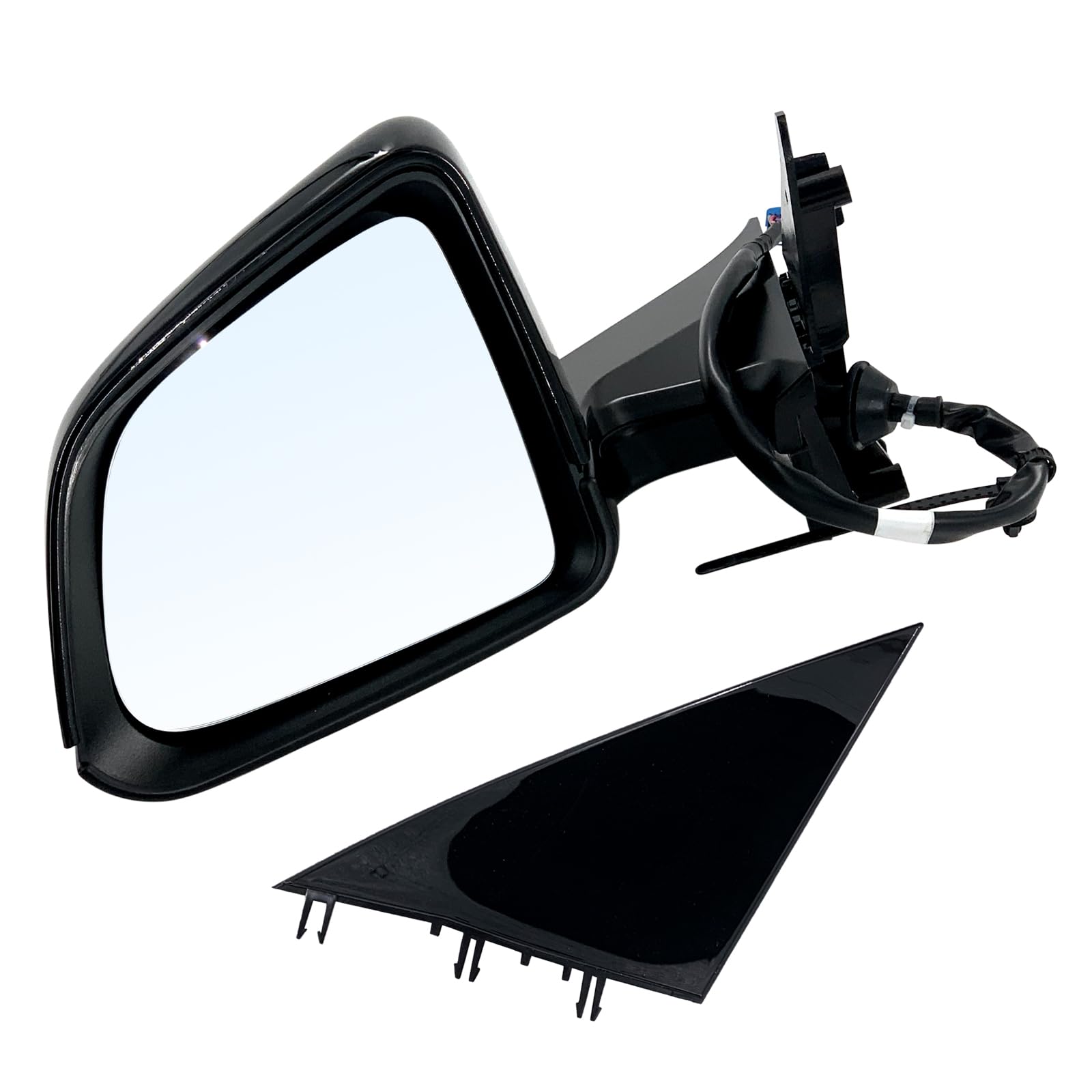 Photo 1 of 1594111-00-C Driver Side Mirror, Left Side Exterior View Mirror Compatible with 2020-2023Tesla Model Y Replace 159411100C Black