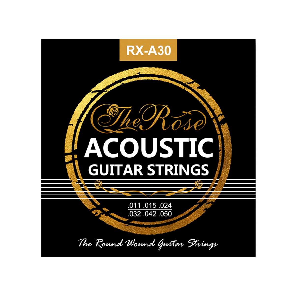 JJ PRIME - Phosphor Bronze Acoustic Guitar Strings Set of 6 Hexagon Alloy Steel Guitar Strings Acoustic Replacement Accessories - Beginners Professional (0.11-0.50)