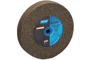 Norton Gemini Bench and Pedestal Abrasive Wheel, Type 01 Straight, Aluminum Oxide, 1" Arbor, 5" Diameter, 3/4" Thickness, Fine 100 Grit (Pack of 1)