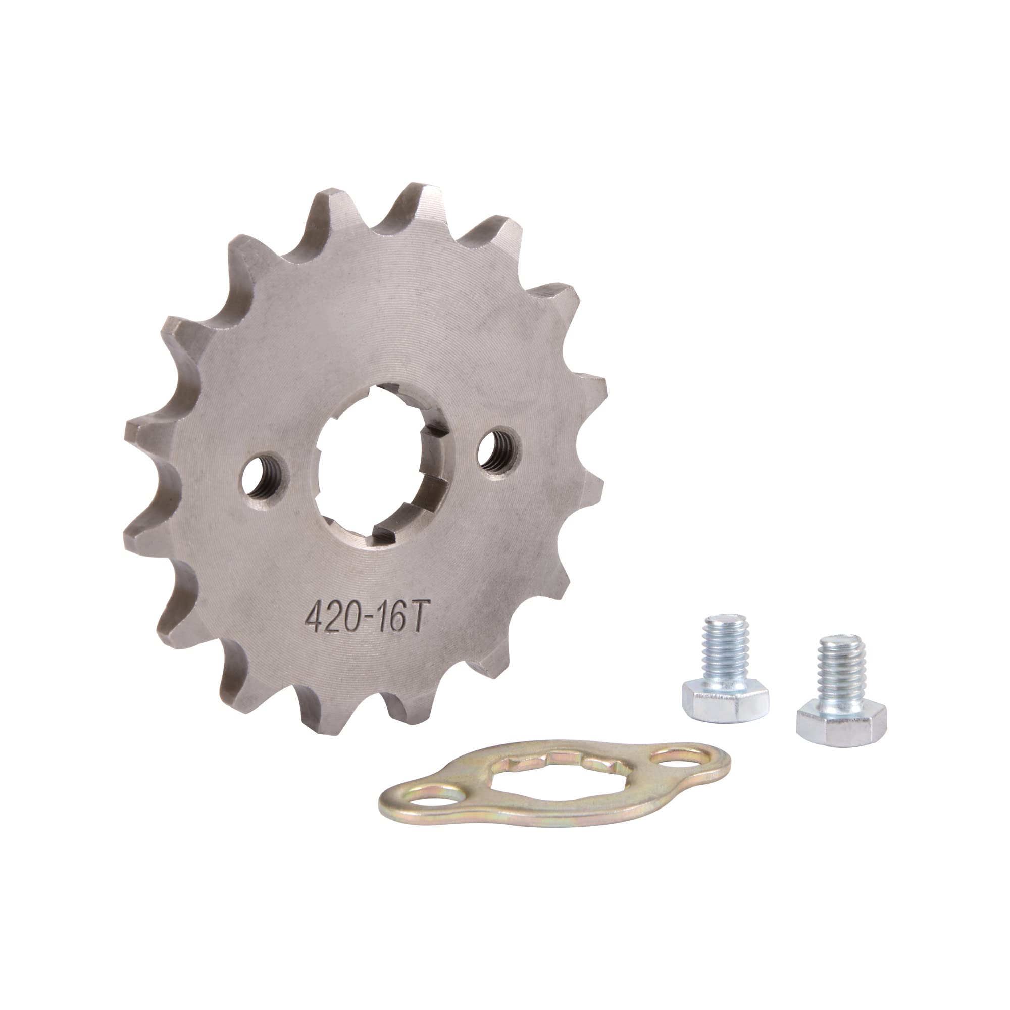 WOOSTAR Motorcycle 420-16T Front Sprocket 17mm Replacement for 50cc 70cc 90cc 110cc 125cc Dirt Pit Bike Mini Bike ATV 4 Wheeler Moped