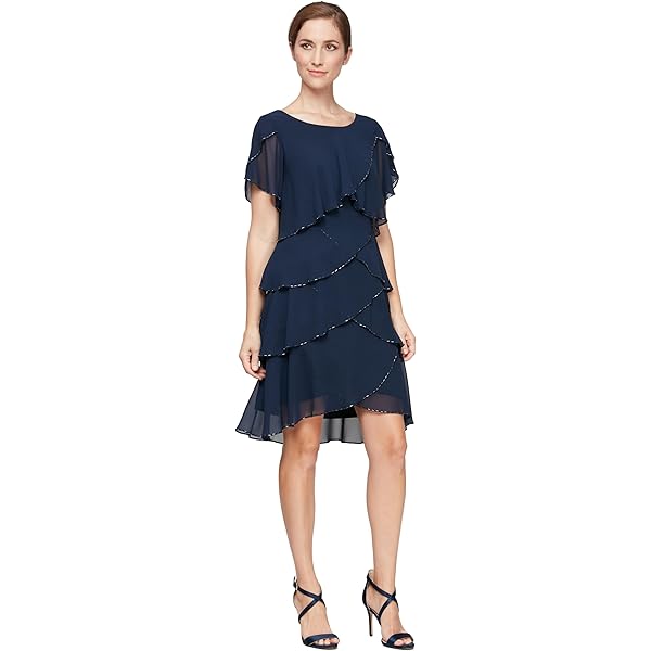 light blue dress with embroidered flowers Baltic Born Womens Kendra Embroidered Dress | Dusty Blue