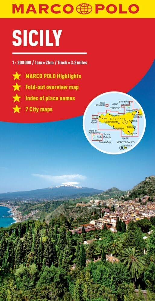 Sicily Marco Polo Map (Marco Polo Maps)