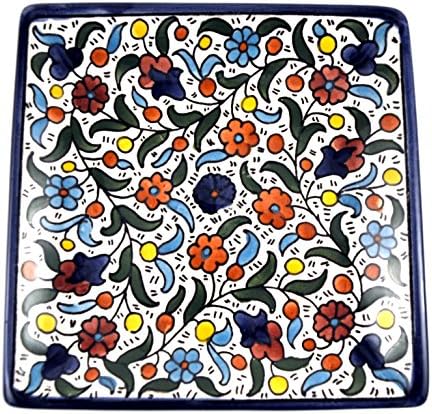 Handmade Ceramic Plates from Hebron (6", Colored)