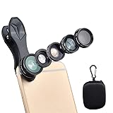 Cell Phone Camera Lens Kit with Carrying Case - 6
